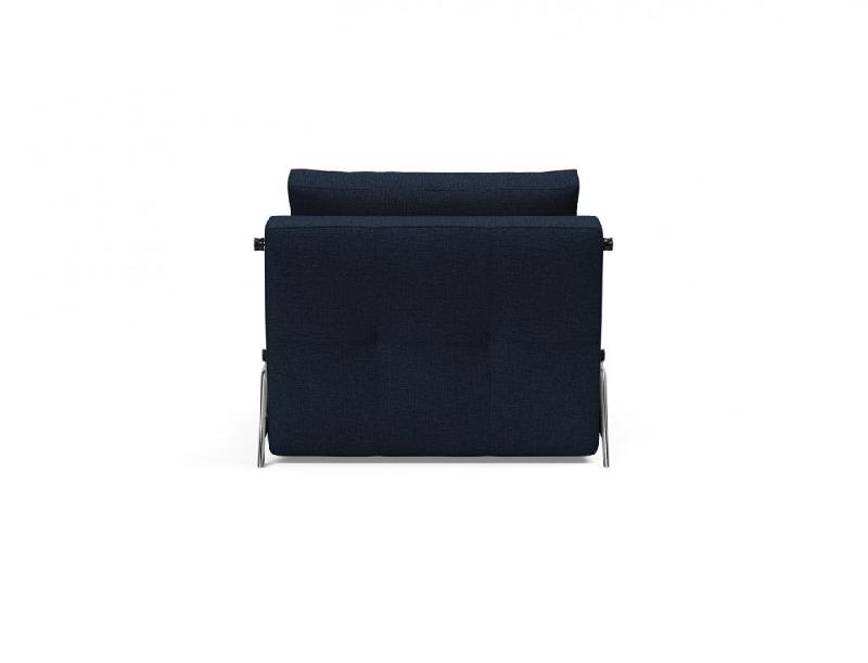 Fauteuil design convertible INNOVATION LIVING CUBED 02 - 90x200 cm - Tissu Mixed Dance Blue_3