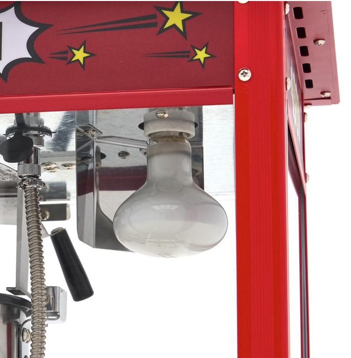 Machine à pop-corn professionnelle 1375 W 3kg/h - Rouge_3