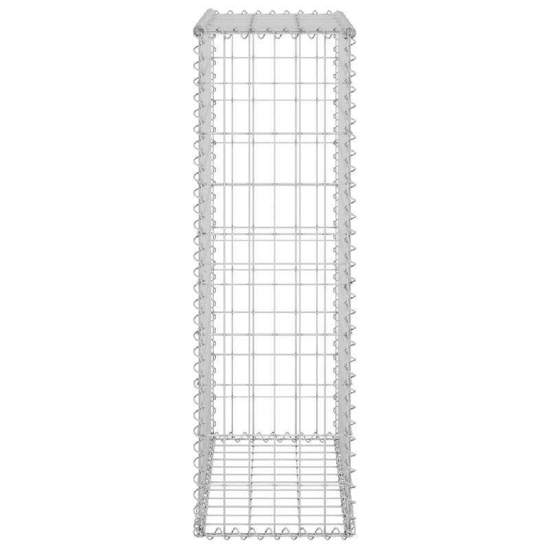 Vidaxl mur en gabion avec couvercles acier galvanisé 60x30x100 cm 147811_3