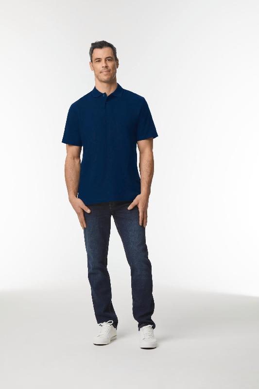 Polo Homme Softstyle Double Piqué - Gildan - Réf: GI64800 - 100% coton peigné_3