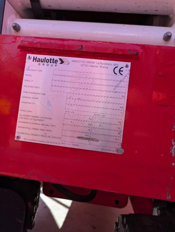 Nacelle ciseaux HAULOTTE compact 8 occasion_3