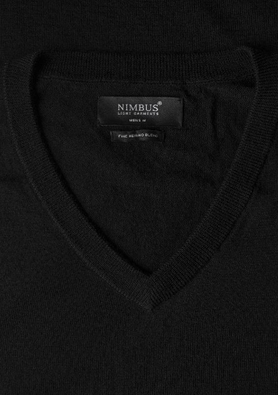 Pull Ashbury - Ashbury Homme - Noir Mélange de laine mérinos de luxe et élégant - Nimbus_3