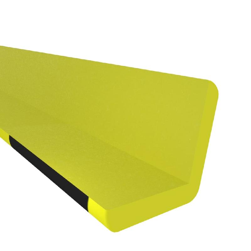 Vidaxl protecteurs d'angle 2 pcs jaune et noir 4,5x4,5x104 cm pu 153101_3