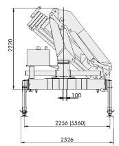 Grue professionnelle 135.2 lm+ à 135.2 e avec portée optimisée