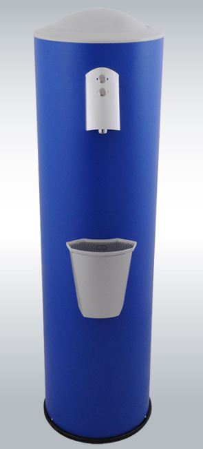 Fontaine à eau réfrigérée Edafim Lago - robuste, design métallique, eau fraîche/chaude/tempérée_3