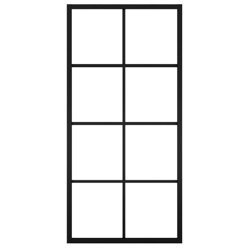 Vidaxl porte coulissante quincaillerie aluminium et verre esg 90x205cm 3056799_3