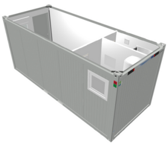 Bâtiment modulaire mixte bureau - sanitaire 15 m²_3