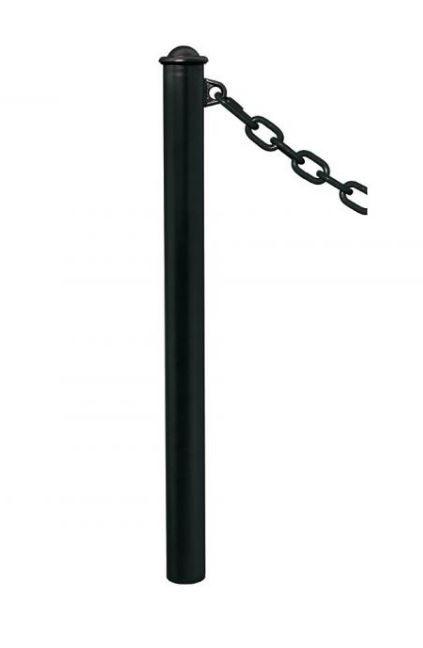 Potelet DECO à chaînes - Pommeaux en fonte acier soudés - Hauteur 1180mm - Ø 76mm_3