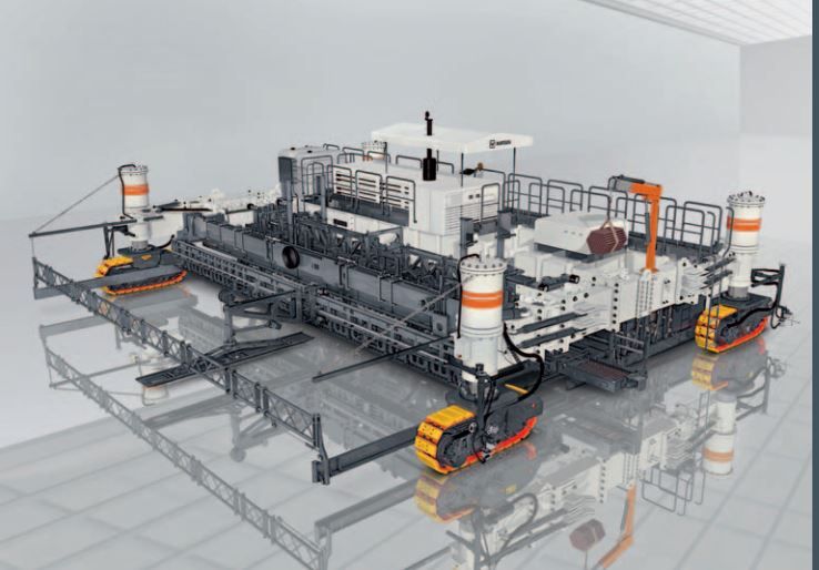 SP 1600 - Machines à coffrage glissant Wirtgen - 313 kW / 426 ch - Largeur jusqu'à 16 m - Pose monocouche et bicouche_3