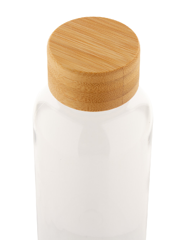 Bouteille en RPET - Couvercle en bambou - 500 ml - Sans BPA_3