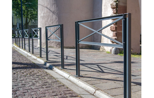 Borne H à scellement direct - profilée en acier IPN 80 x 42 mm - JMU-0262 - Husson International - finition zingage + thermolaquage_3