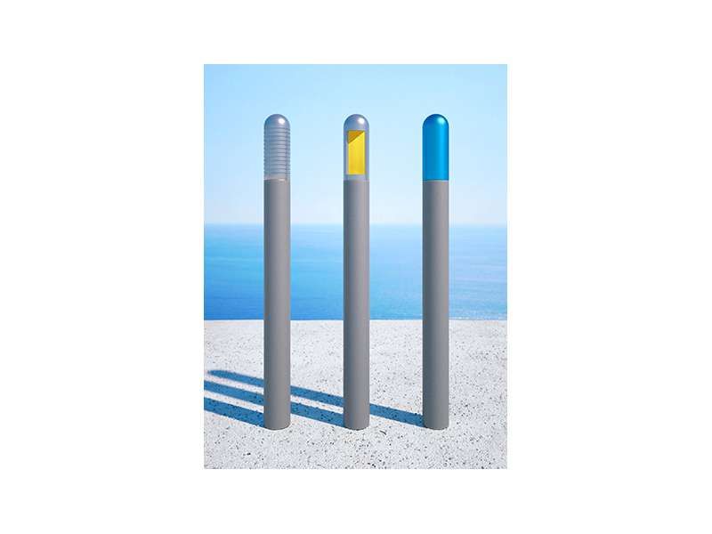 Pot5010 - potelets fixes Urban'nt - acier Ø101mm - hauteur hors sol 1200mm - design Jean-Marc Bourry_3