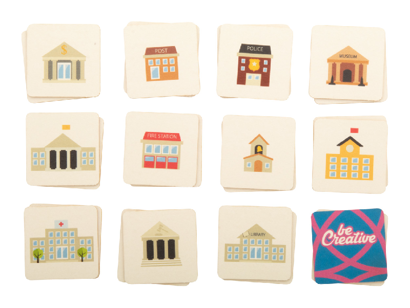 Jeu de mémoire personnalisé - 24 tuiles en carton thématique avec boîte en papier imprimée quadri_3