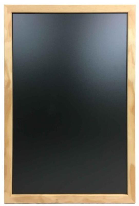 Ardoise menu murale - cadre bois - petit format - 630 x 430 mm - 2 kg - Fabrication française_3