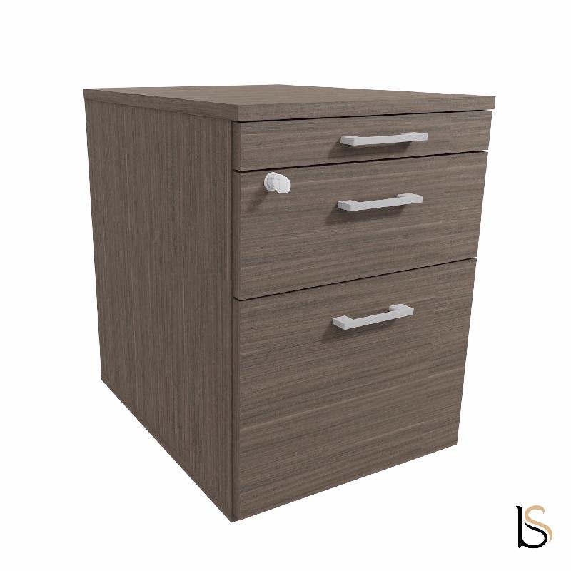 Caisson mobile 2 tiroirs  + 1 tirette plumier - QUADRIFOGLIO - Eucalyptus_3