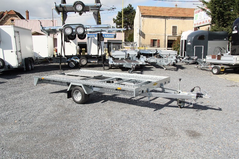 Remorque porte voiture - Humbaur 4101 FTK 153520 - basculement assisté, PTC 1500 KG, rampes antidérapantes_3