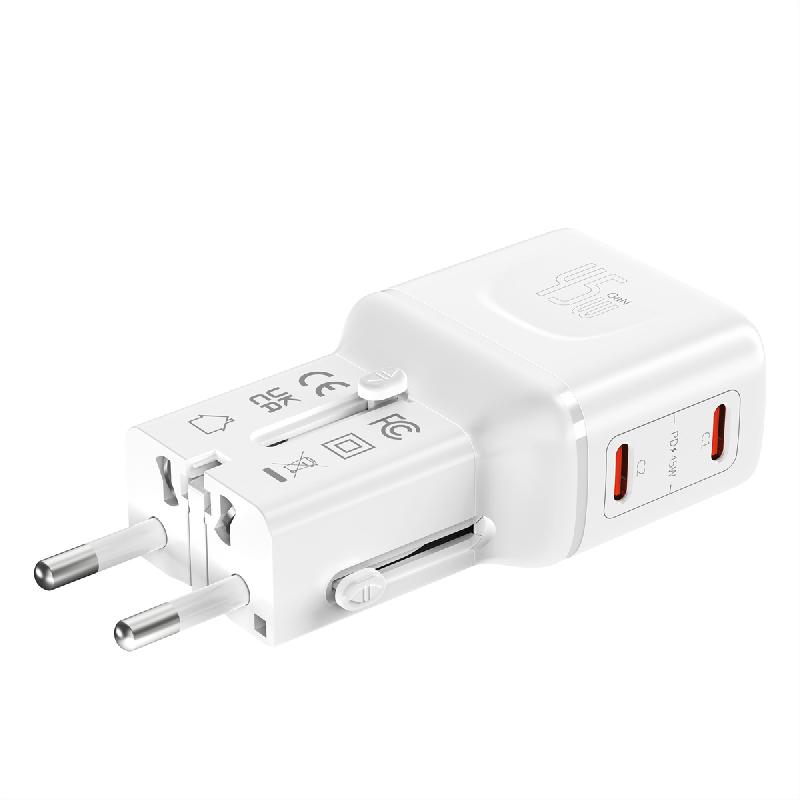 VALUE Chargeur de voyage, EU/UK/US, 2 ports USB C, 45 W_3