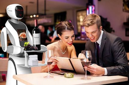 Robot polyvalent pour réception et guidage