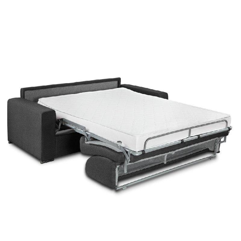 Canapé lit 4 places Dreamer - Convertible express avec matelas Queen Size 160x197x16 cm - Tissu NEO gris anthracite_3