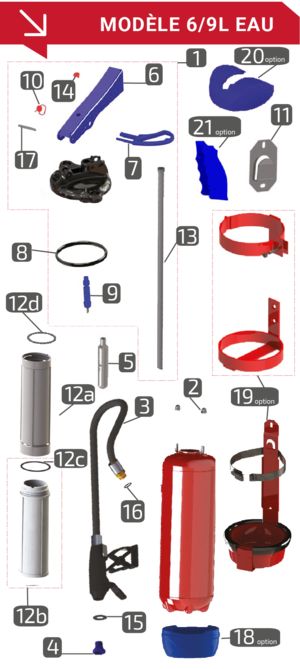 Extincteur portatif - Spit eau - Eurofeu - 9L - Feux classes A et B_3