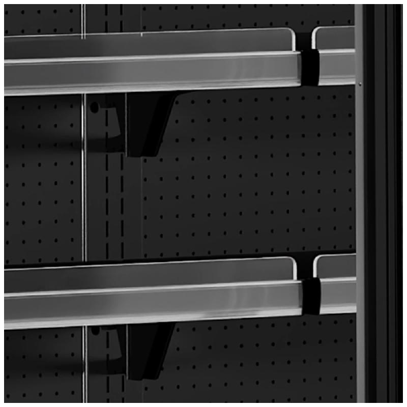 Vitrine réfrigérée 2 portes - 555L - Noir | Tefcold - MDCA937HB_3