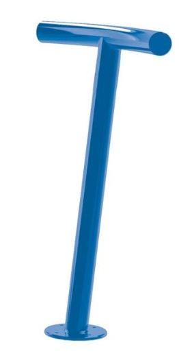 Assis-debout en T - Structure et assise tout en acier - Compatible abris fumeur - Longueur 270 mm - Hauteur d'assise 800 mm - Largeur d'assise 500 mm - Fabrication Française_3