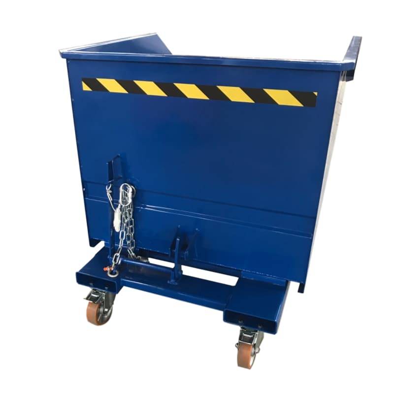 Benne basculante large sur roulettes 300l à 1500l_3