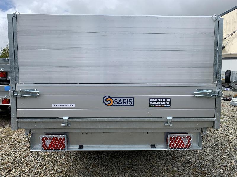 Remorque Tri-benne SARIS - K3 306 - 306 x 184 - PTAC : 2700 kg - 2 Essieux - Freinée - Référence PW3.3_3