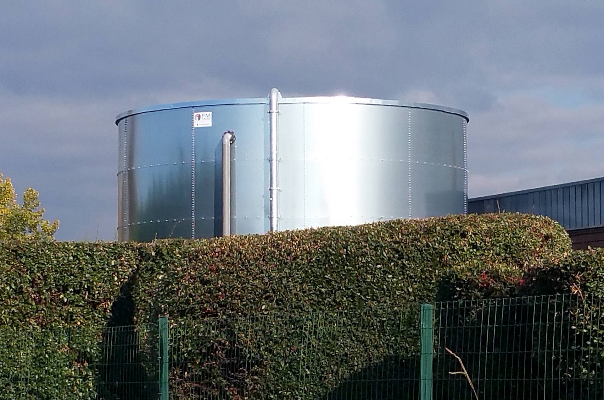 Réservoir métallique certifié pour systèmes Sprinkler