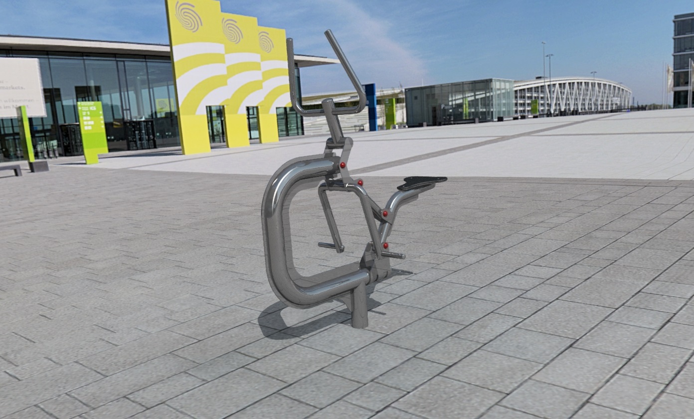 Station Cavalcade ou Cavalier en acier inoxydable - Référence SCAV - Equipement de fitness extérieur conforme NF EN 16630 : 2015_3