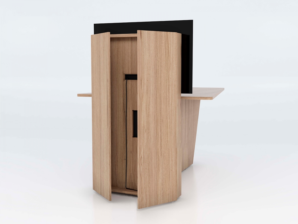 Table connectée multimédia HUB - modèle bas ou haut avec options technologiques avancées_3