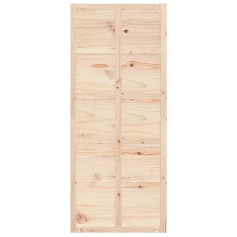 Vidaxl porte de grange 90x1,8x214 cm bois massif de pin 824633_3