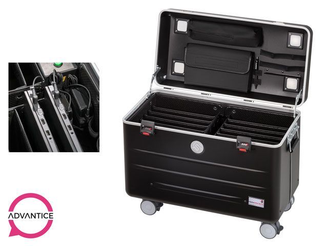 Paraproject Case N10 - Valise multimédia de stockage et rechargement pour 10 PC portables ou Chromebook jusqu'à 15,6''_0