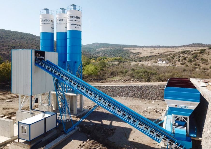 Centrale à béton fixe Fabo Powermix-160 - 160 m3/h - Mélangeur double arbre 4,5m3_3