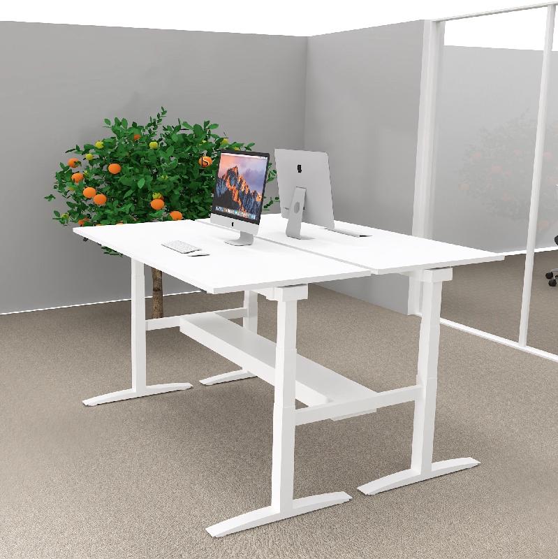 Bureau bench réglable en hauteur UP - Mobel Linea - Oui, 160, Blanc, Blanc_3