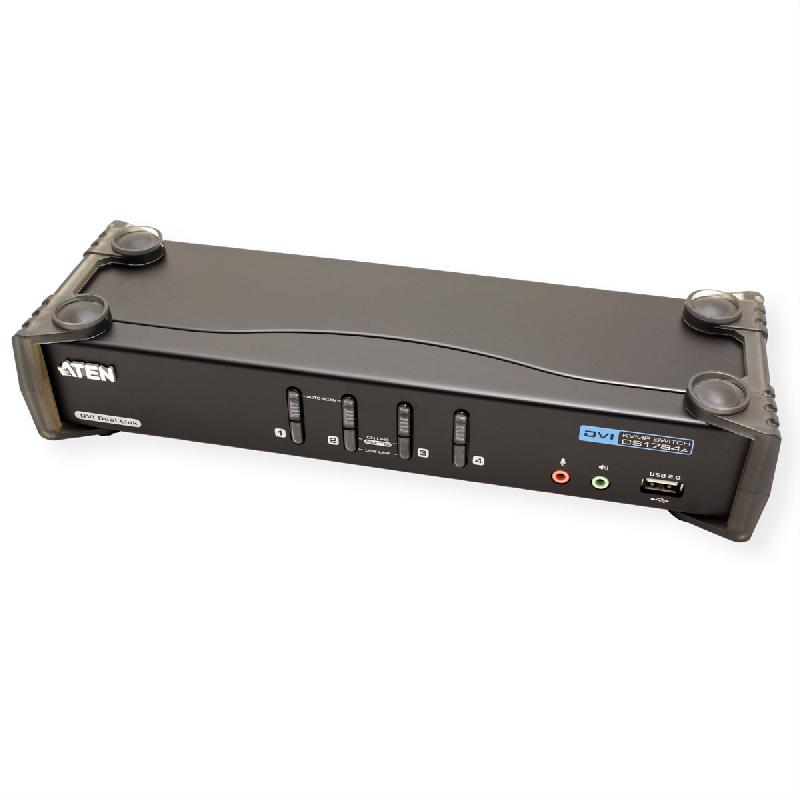 Aten cs1784a switch kvm dual-link dvi, usb, audio, 4 ports_3