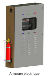 Système anti-incendie avec capacité de réservoirs variées