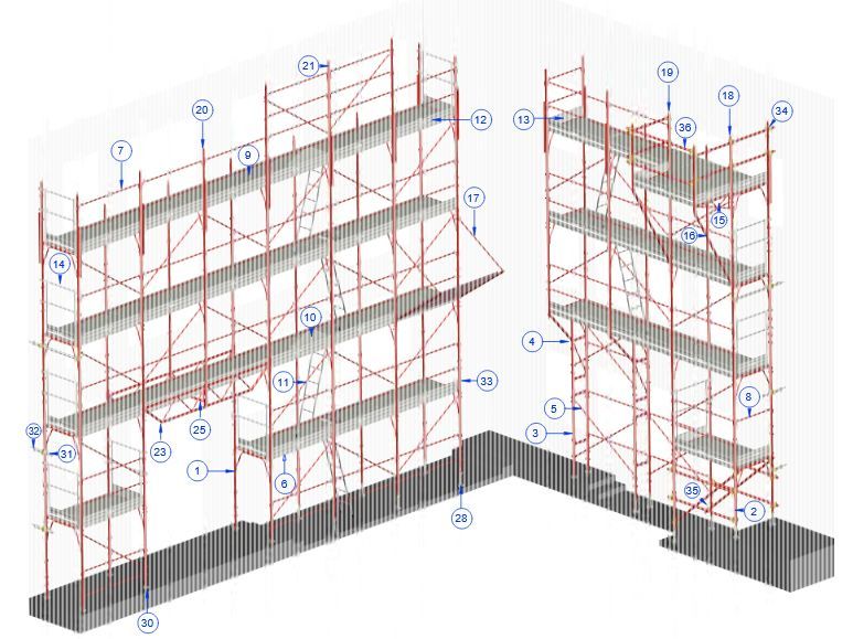 Échafaudage à tubes et colliers GBM - Acier S235JR - diamètre 48,3 mm - longueur de 40 à 600 cm_3