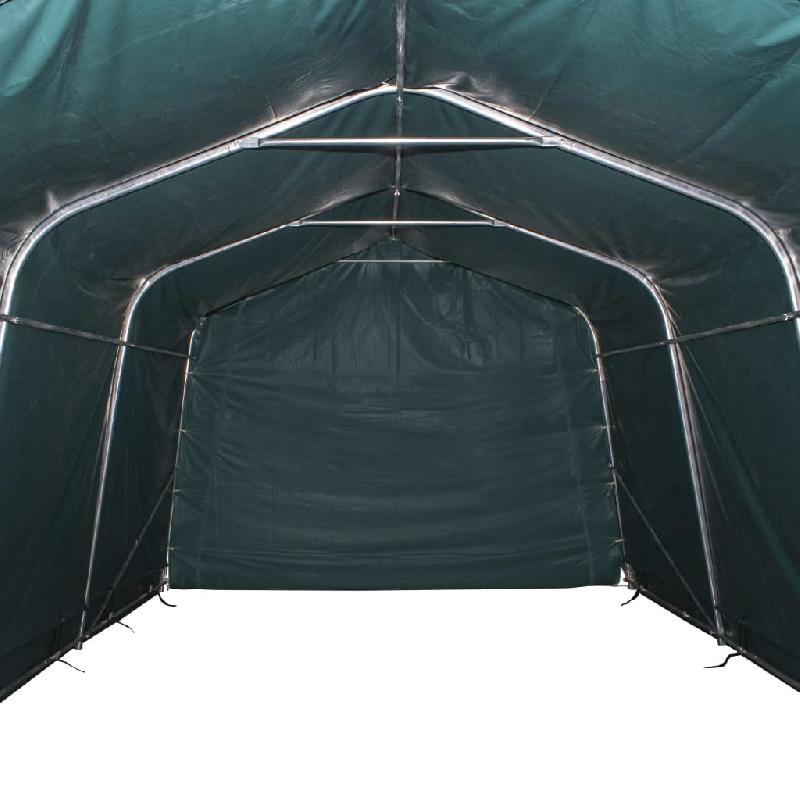 Vidaxl tente amovible pour bétail pvc 550 g/m² 3,3 x 8 m vert foncé 3055650_3
