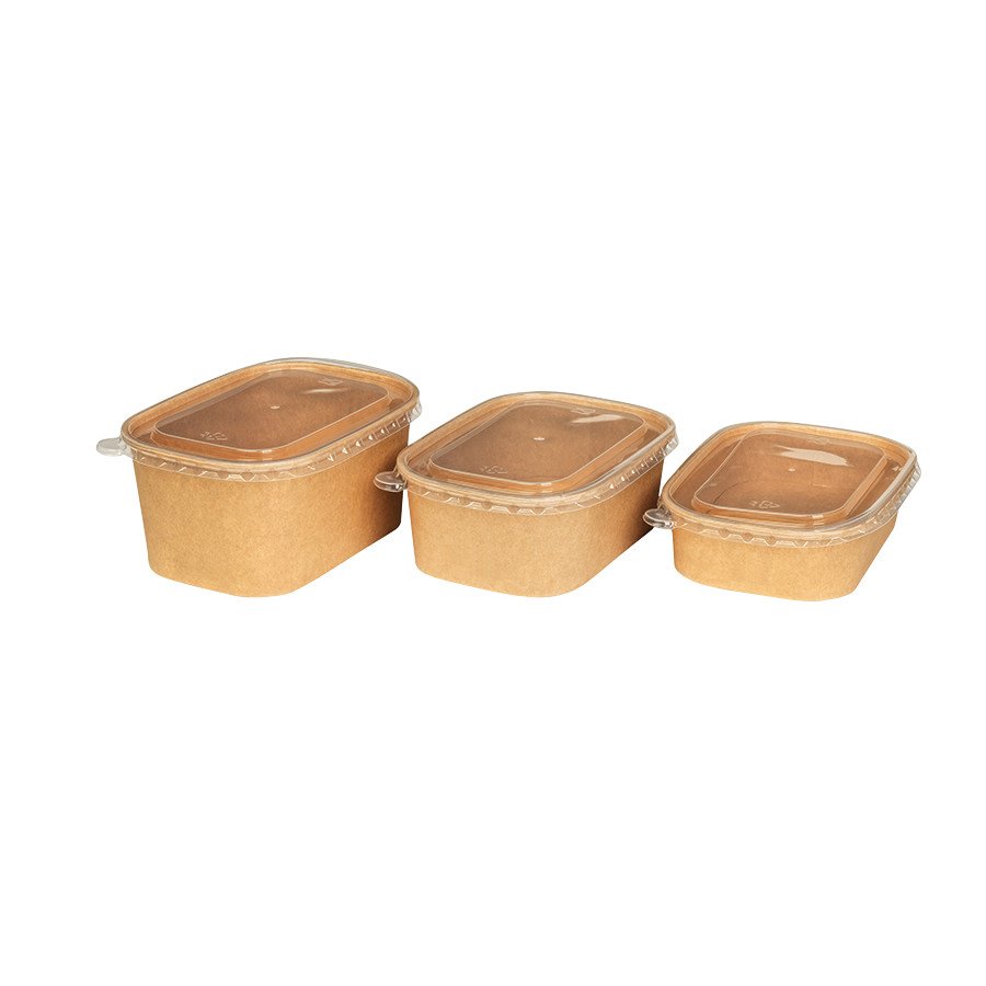 30 barquettes traiteur en kraft - 750ml - étanches et empilables avec couvercle_3