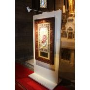 Cloison blanche démontable pour expositions