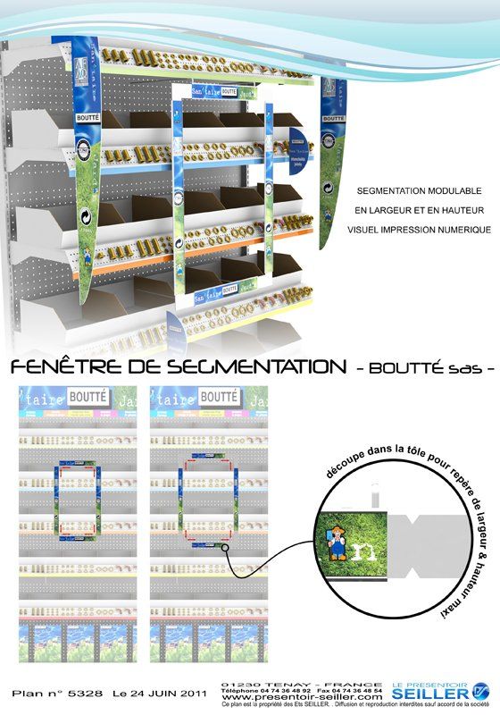 Fenêtre d'iformation - meuble présentoir - seiller - accessoire plv_3