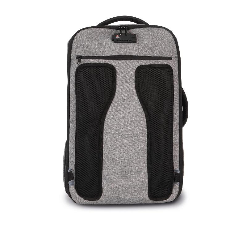 Sac à dos antivol en polyester - Réf: KI0931 - Kimood - Fermeture TSA, protection RFID, port USB_3