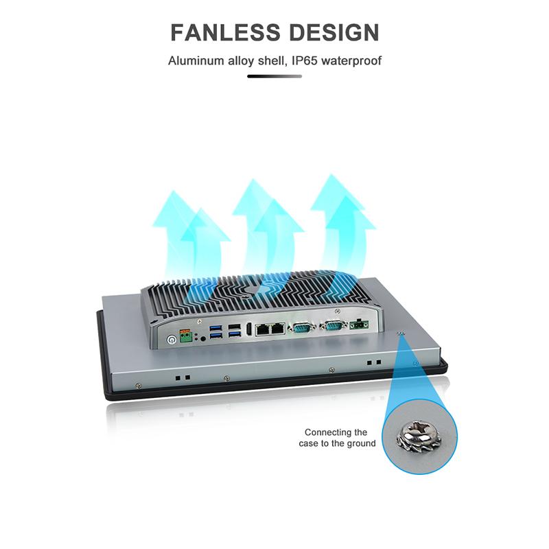 Panel PC industriel fanless 15 pouces XGA - Écran tactile résistif IP65 - EVI-15SAR_3