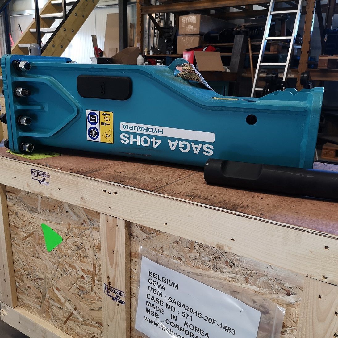 Marteau hydraulique avec technologie à chambre d'azote