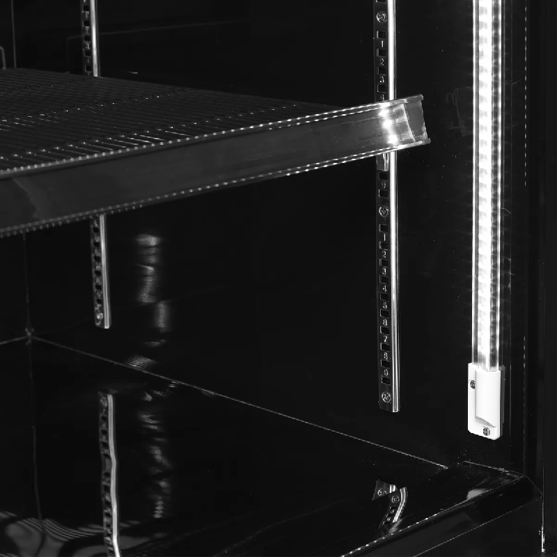 Vitrine réfrigérée noire Atom Maxi C2DBB - 2 portes  TEFCOLD_3