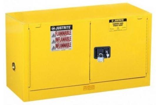Armoire de sécurité pour produits inflammables - 15L à 340L - acier double paroi, fermeture automatique_3