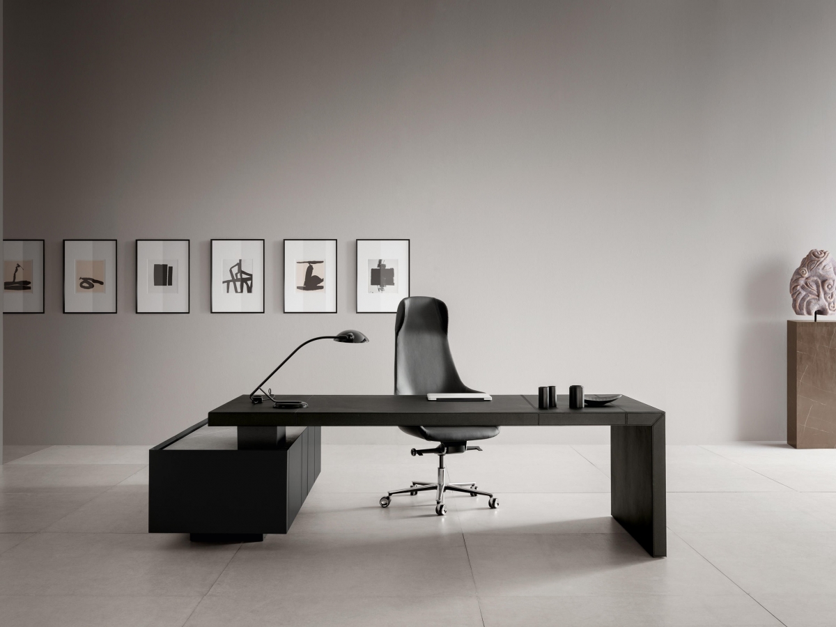 Bureau de direction haut de gamme réglable en hauteur - KYO - Design italien avec finitions exclusives_3