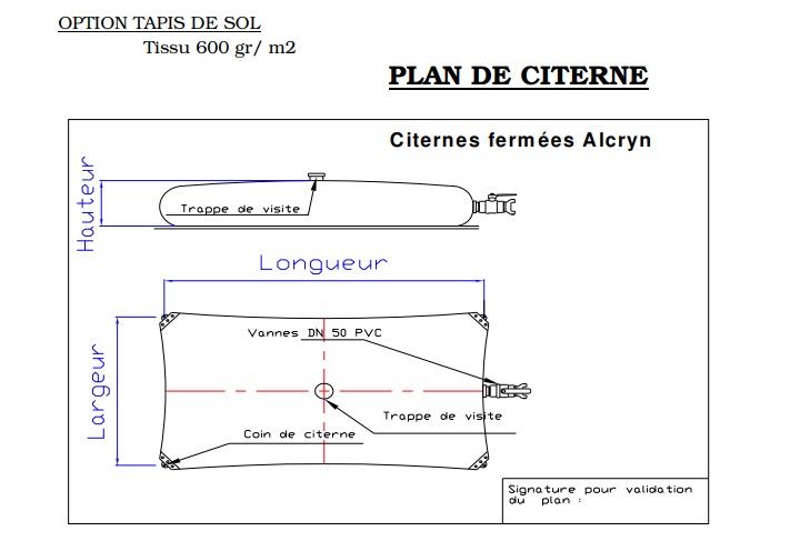 Citerne souple pour produits chimiques - RCY - poids 1400 g/m²_3