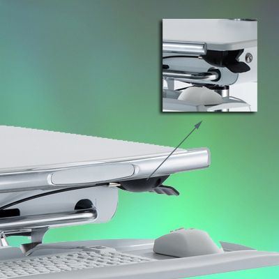 Pc Cart Plus H Class HD - Chariot médical informatique réglable en hauteur - Ergonoflex - 27,66 kg_3